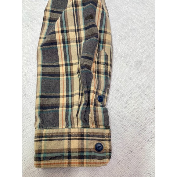Vintage LL Bean Mens Plaid Button Down Shirt Large Tall Vintage Plaid Mens Shirt - Picture 13 of 15